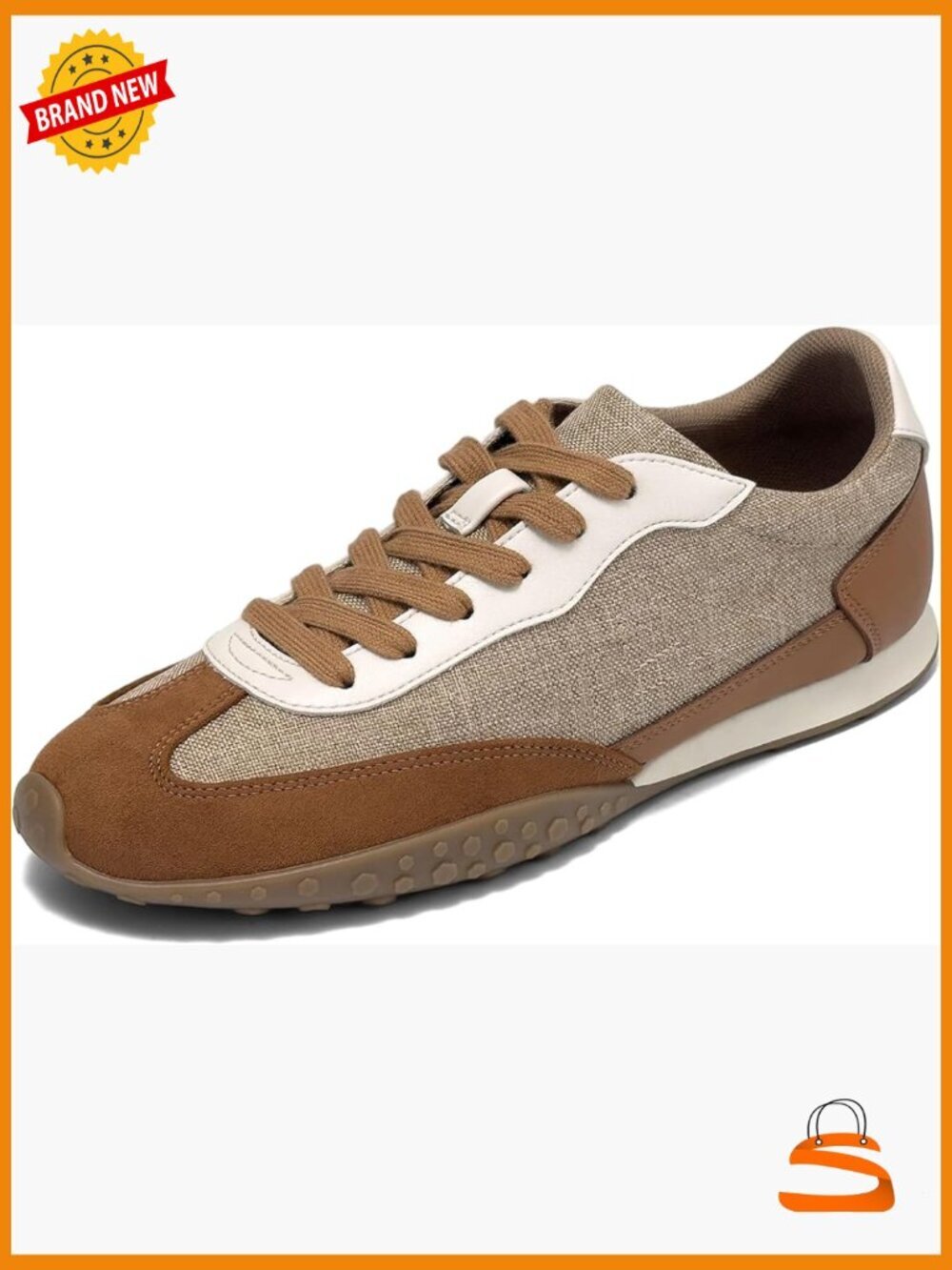 Lace-up Fashion Sneakers Cushioned Slip Resistant Low Top Walking Shoes